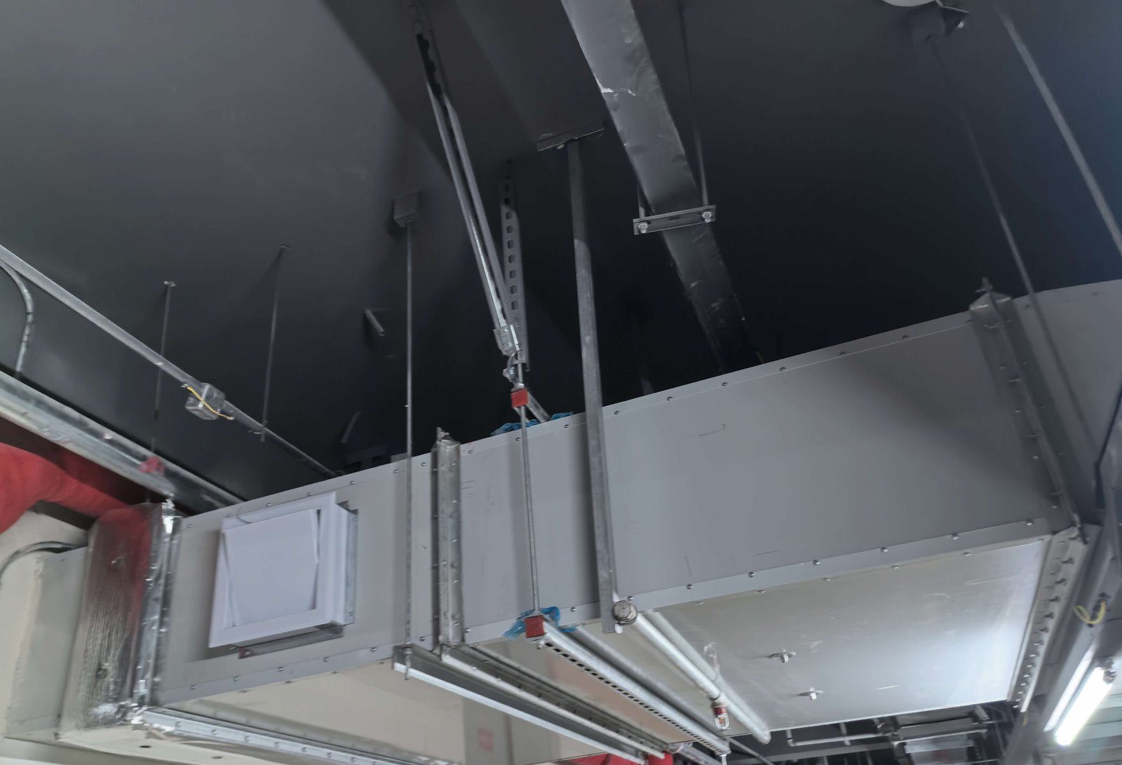 Custom fabricated brackets and duct supports